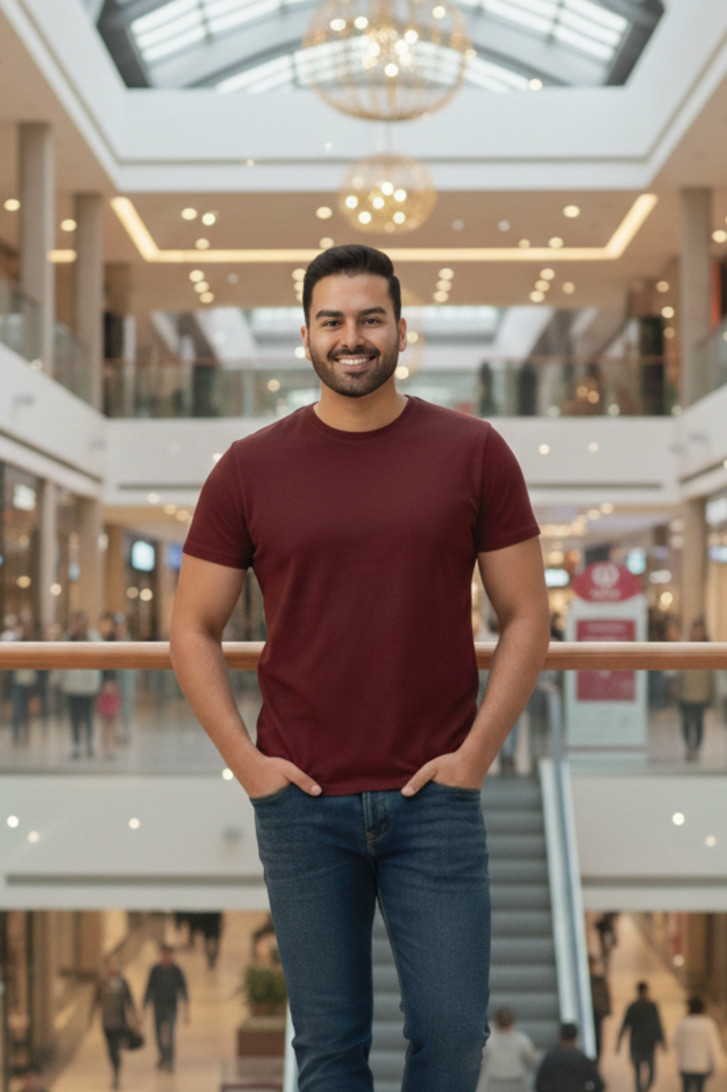 Men's Maroon T-Shirt