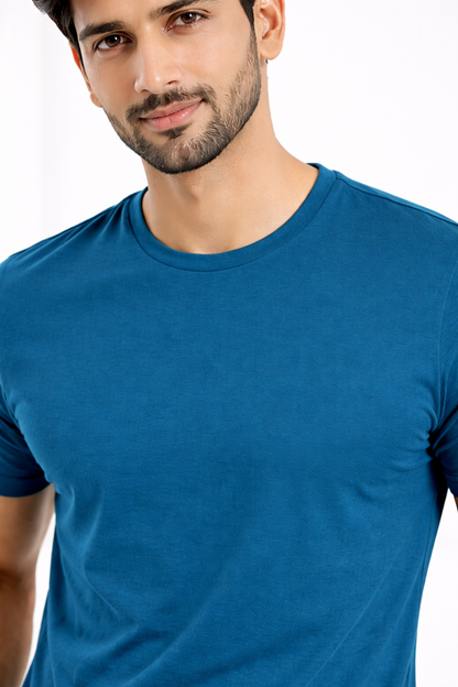 Men's Peacock Blue T-Shirt