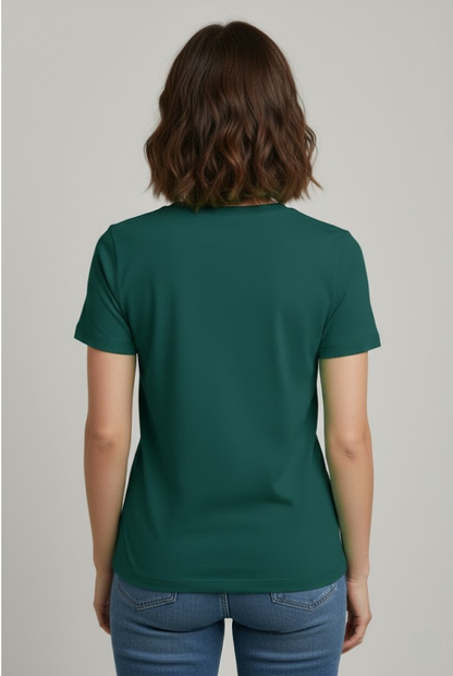 Women Peacock Green T-Shirt