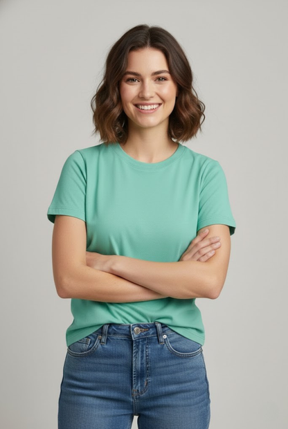 Women Mint Green T-Shirt