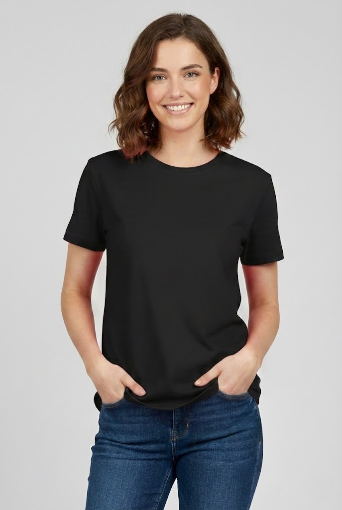 Women Black T-Shirt