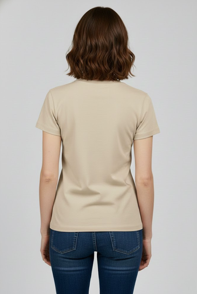 Women Beige T-Shirt