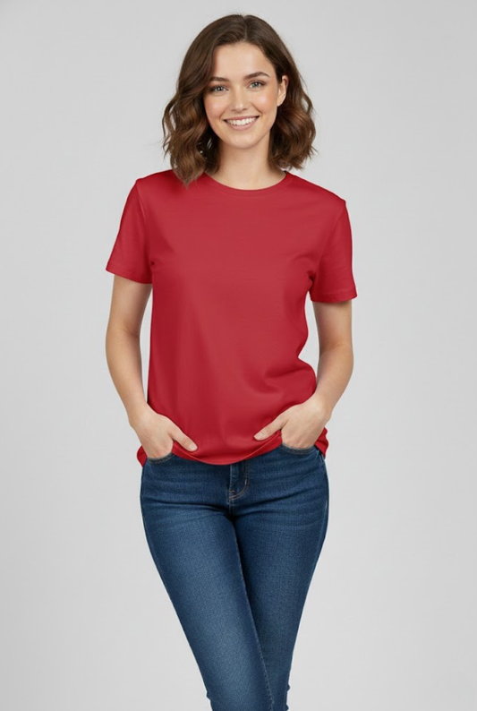 Women Red T-Shirt