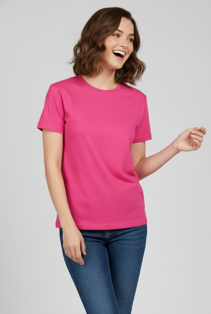 Women Dark Pink T-Shirt