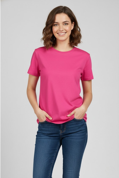 Women Dark Pink T-Shirt