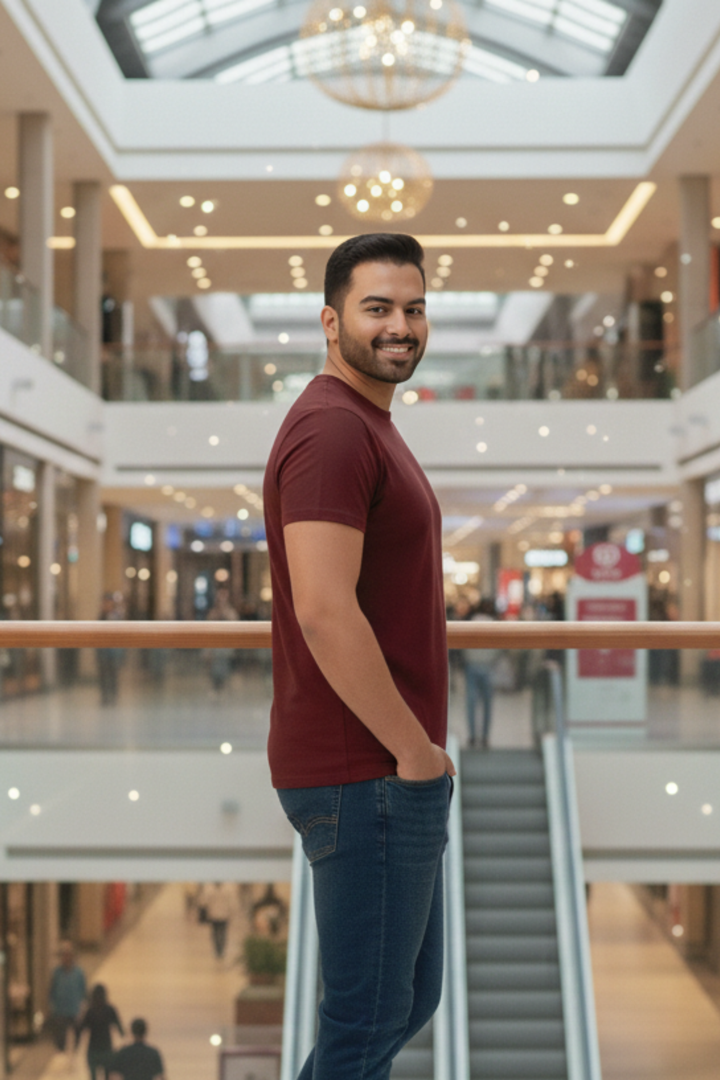 Men's Maroon T-Shirt